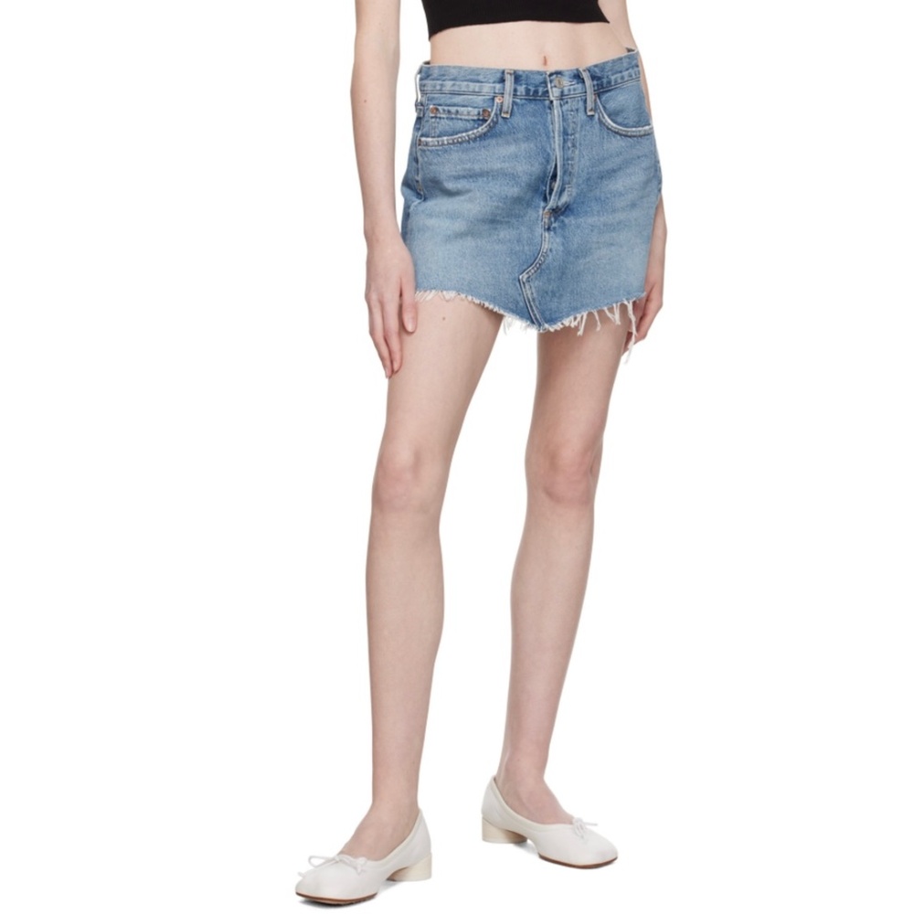 Agolde Parker Denim Miniskirt